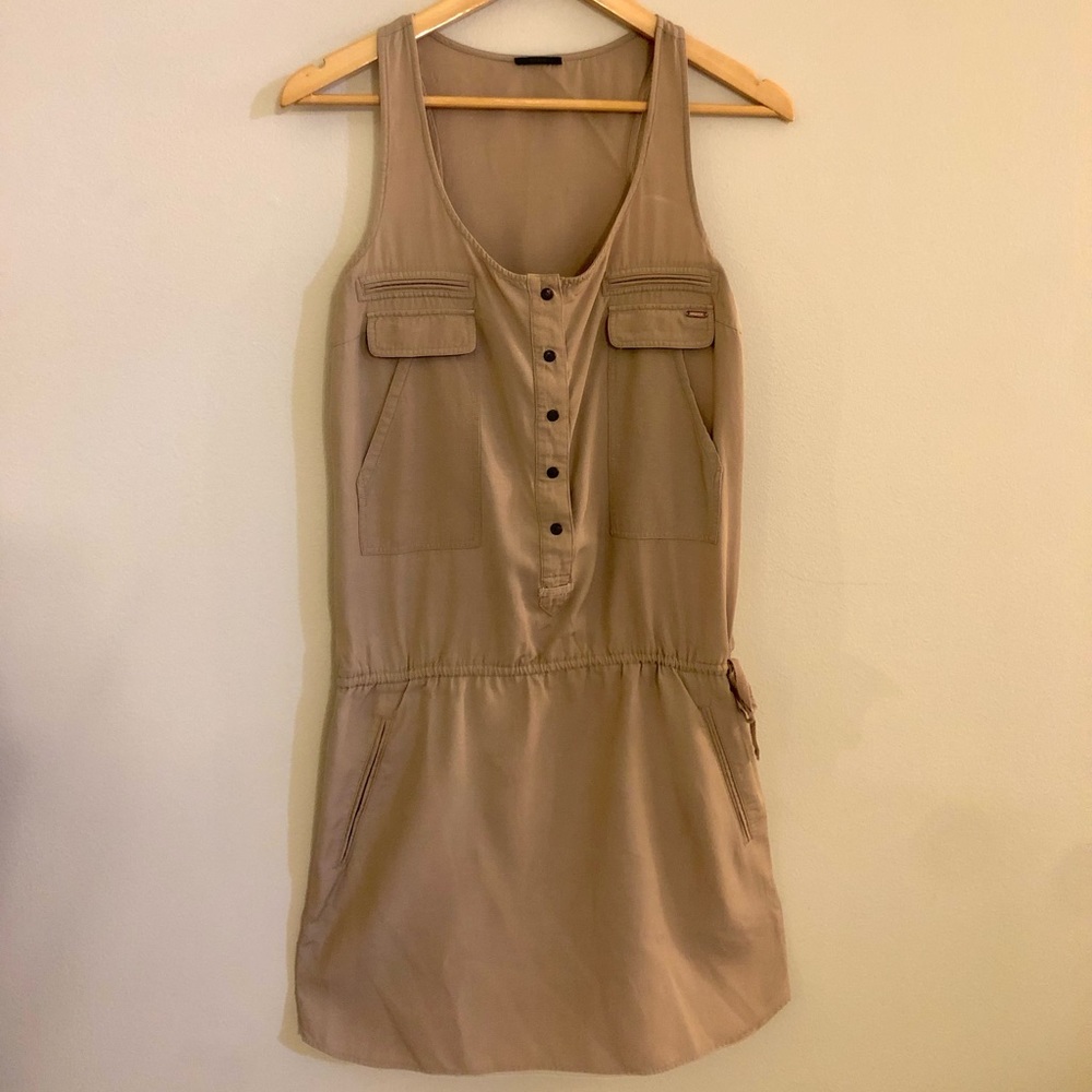 IKKS Tan Midi Dress
